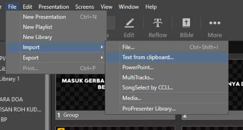 Import dari Clipboard